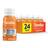 Similac vista frontal del pack de 24 botellas lista para usar, conveniencia inmediata