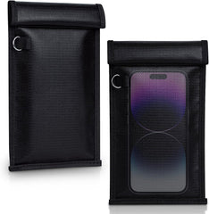 Simket funda frontal mostrando sello y bloqueo de señales