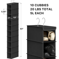 Simple Houseware detalle de ganchos metálicos seguros para barra de armario
