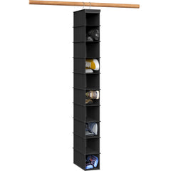 Simple Houseware vista frontal del organizador colgante, maximiza espacio vertical