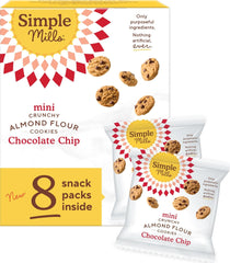Simple Mills empaque frontal del snack pack con porción individual y conveniencia