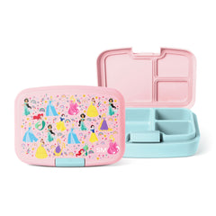 Simple Modern lonchera frontal con diseño Disney Princess mostrando compartimentos