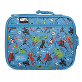 Simple Modern Hadley vista frontal con diseño Marvel Avengers y cierre fácil
