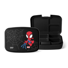 Simple Modern vista frontal de la lonchera con diseño Marvel y atractivo infantil