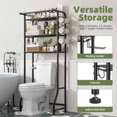 Simple Trending estantería en baño con toallas y productos para fácil acceso