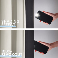SimpleHome panels next to tape measure showing 84 inch length clarity