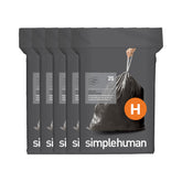 simplehuman frente del empaque mostrando el nombre y ventaja de control de olores