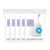 simplehuman frente del empaque mostrando ajuste perfecto y beneficios