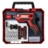 Skil vista frontal del destornillador con estuche para transporte y organización