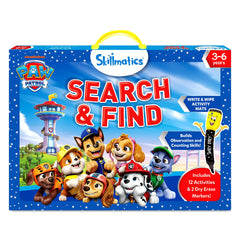 Skillmatics caja frontal PAW Patrol mostrando contenido para juego educativo