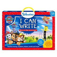 Skillmatics empaque frontal del set PAW Patrol mostrando contenido y atractivo
