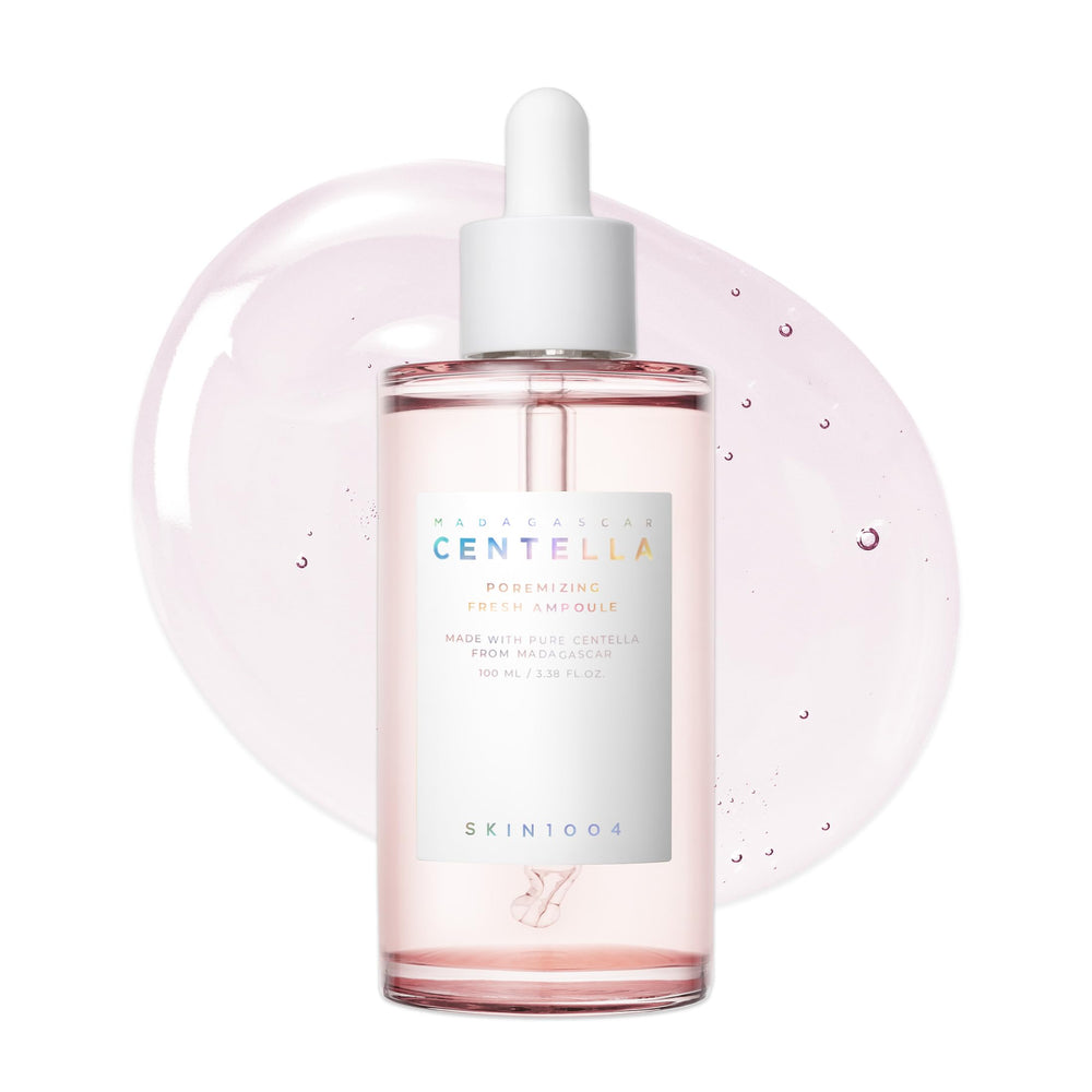SKIN1004 ampoule frontal mostrando envase y beneficio de hidratación ligera