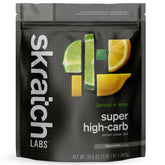 Skratch Labs empaque frontal limón lima mostrando formato y beneficio energético