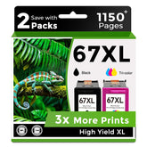 Skyink pack 67XL frontal mostrando caja y beneficios de ahorro