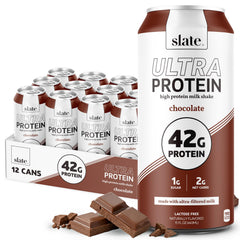 Slate lata frontal mostrando diseño y sabor chocolate para conveniencia inmediata