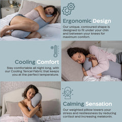 SleepCloud comparación de tamaño sobre cama para visualizar 41 por 10 pulgadas