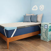 Sleepyhead imagen frontal del empaque mostrando fit Twin XL y beneficio claridad