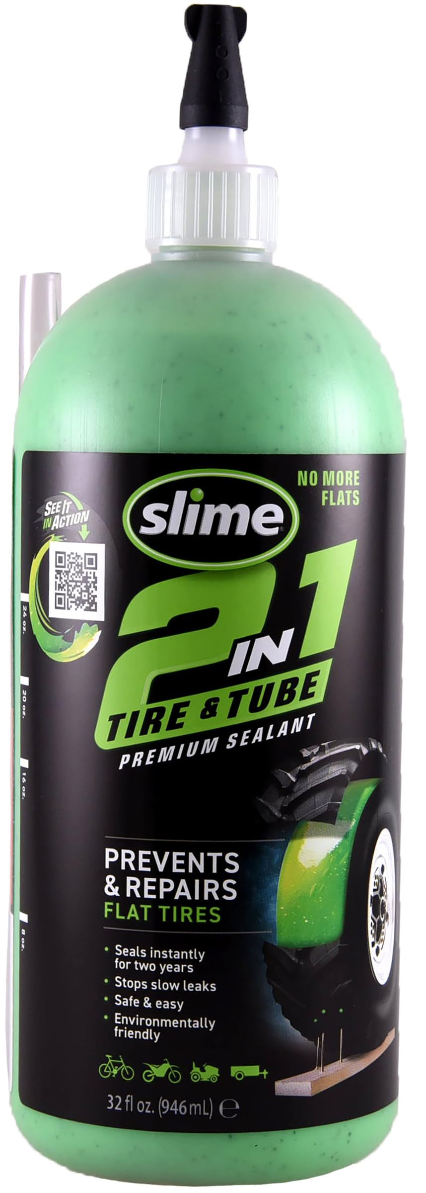 Slime botella frontal 32 oz mostrando etiqueta y beneficio preventivo