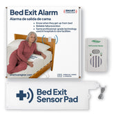 Smart Caregiver unidad frontal mostrando controles y beneficio de alertas claras