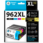 Smart Ink caja frontal del pack 962XL mostrando compatibilidad y ahorro