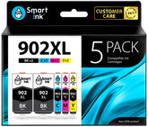Smart Ink pack frontal mostrando 5 cartuchos 902XL para ahorro