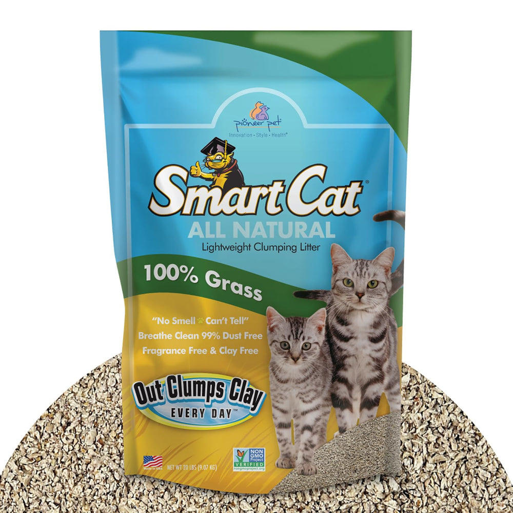 SmartCat frente del empaque mostrando 20 libras y beneficios ligeros