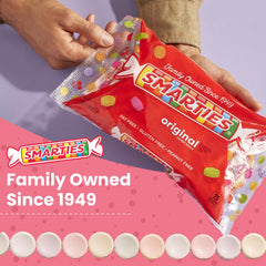 Smarties en mano para comparar tamaño, Smarties facilita porciones individuales