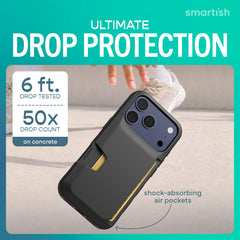Smartish detalle de esquinas con bolsa de aire que absorbe impactos