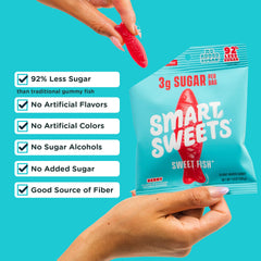 SmartSweets bolsa abierta con gominolas listas para comer
