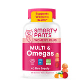 SmartyPants envase frontal Mujeres Plus, visión clara del producto y beneficios