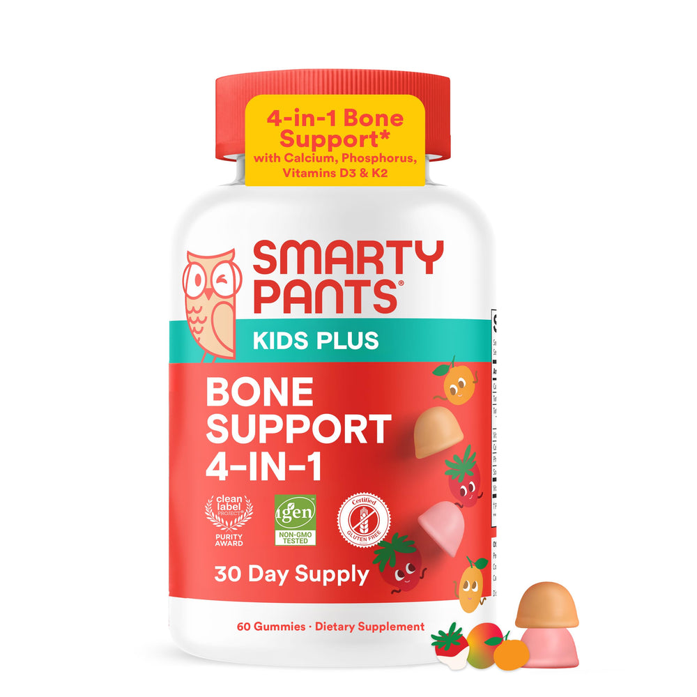 SmartyPants envase frontal mostrando 60 gominolas y beneficios principales