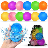Smirodi frente del embalaje mostrando set de 12 globos reutilizables y beneficio de juego rápido