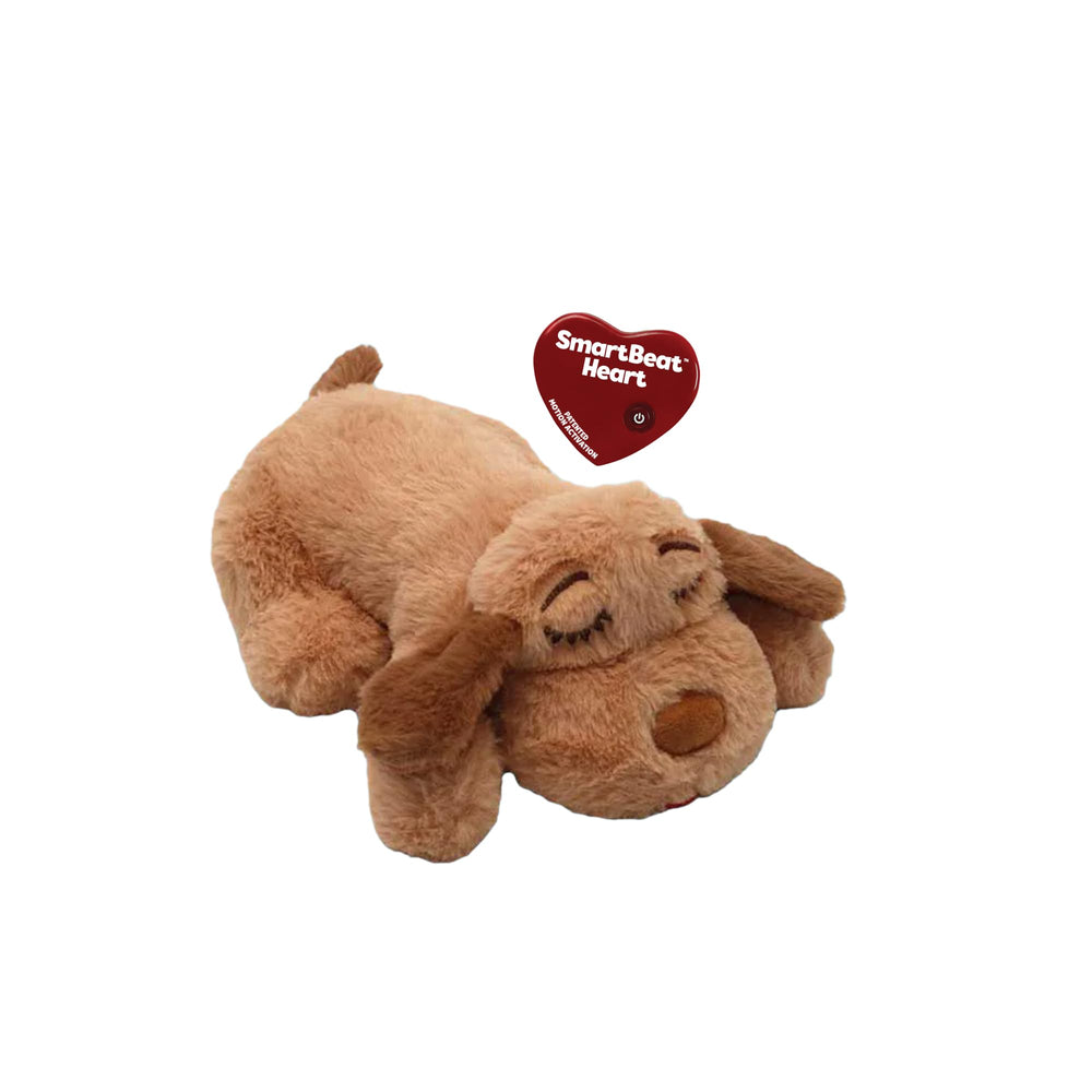 Snuggle Puppie peluche Biscuit vista frontal, comodidad inmediata para cachorros