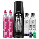 SodaStream TERRA vista frontal con diseño compacto y ahorro espacio