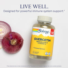 SOLARAY lista de ingredientes destacando quercetina bromelina vitamina C