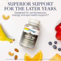 SOLARAY listado de ingredientes resaltando vitaminas y minerales clave