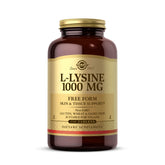 Solgar L-Lysine frontal del envase mostrando formato y cantidad