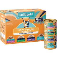 Solid Gold front packaging showing variety pack and benefits