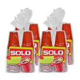 SOLO vaso rojo frontal mostrando color brillante y capacidad