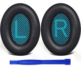 SoloWIT earpads frontal empaquetado mostrando reemplazo compatible y apariencia renovada