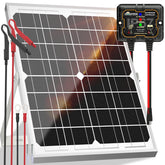 SOLPERK front view of 20W solar panel showing compact durable design and reliable charging