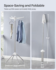 SONGMICS base con cuatro patas que aporta estabilidad en sujeción de ropa