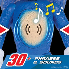 Sonic The Hedgehog primer plano de púas, detalle y textura realista
