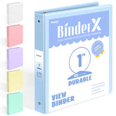 Sooez BinderX vista frontal con ventana clara para personalizar portada