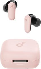 Soundcore P30i frontal con estuche abierto mostrando diseño y portabilidad