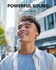 Soundcore P30i close-up del driver 10 mm, mejora graves potentes