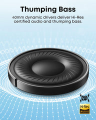 Soundcore Q20i en uso en transporte, Soundcore reduce ruido ambiente