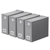 SpaceAid vista frontal del organizador gris muestra orden y ahorro de espacio