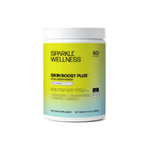 Sparkle Wellness frasco delantero mostrando el envase y beneficios
