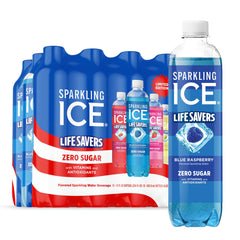 Sparkling Ice botella frontal mostrando el diseño y atractivo del pack